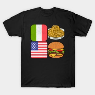 Italian American: Pasta and Burger T-Shirt